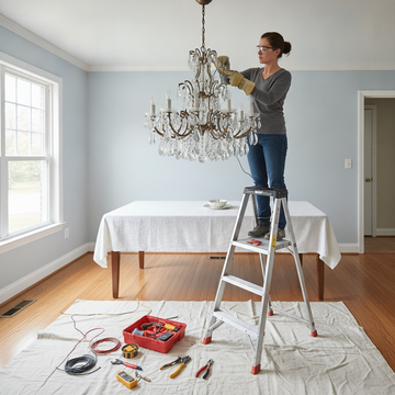 Chandelier Rewiring: Cut Risks & Save | Kingston, TN