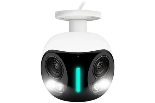 4K IP Wired Dual Lens Security Camera with Smart Security Lighting and Smart Motion Detection