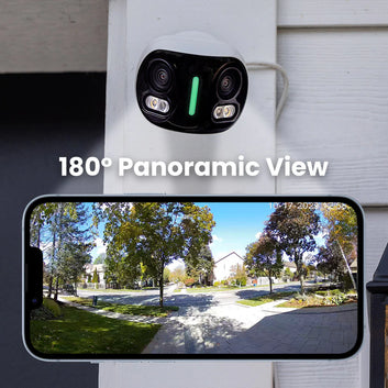 Lorex H20 - 4K IP Wired Dual Lens Security Camera with Smart Security Lighting and Smart Motion Detection