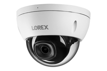 Lorex A10 - 4K (8MP) IP Wired IK10 Vandal Proof Dome Security Camera, Listen-In Audio, Smart Motion Detection